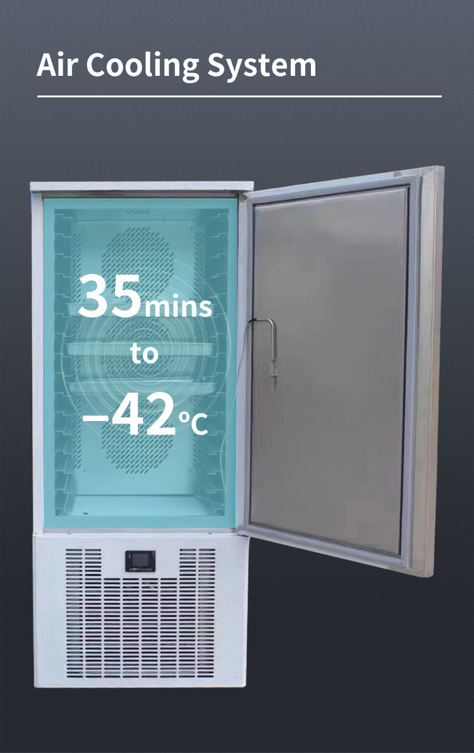 Máy làm lạnh tủ đông 15 khay Làm lạnh nhanh, Máy làm lạnh Blast thương mại 1500w 5