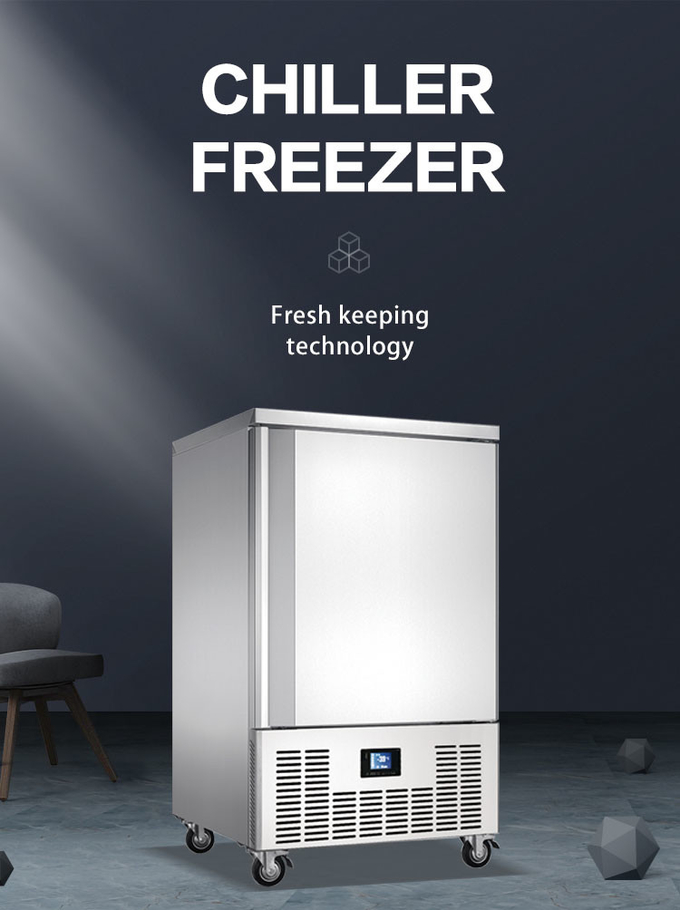 5 khay Kho lạnh tự động Tủ đông lạnh Máy làm lạnh Mặt bàn Rã đông 0