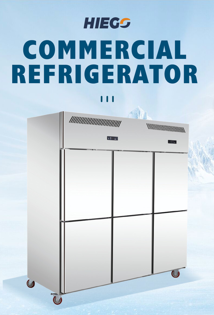Tủ lạnh thẳng đứng thương mại 500L cho thiết bị nhà bếp nhà hàng khách sạn 0