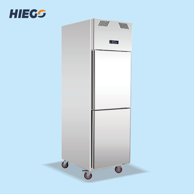 Thiết bị làm lạnh thương mại Tủ đông thẳng đứng 2 cửa 210W 500L