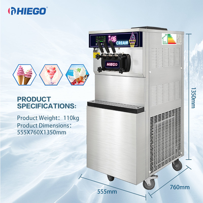 Mobile Gelato Maker Máy làm kem thương mại khách sạn 36l thương mại
