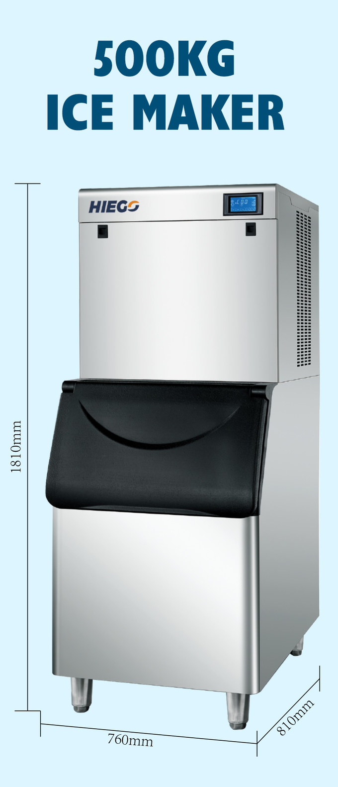 Máy làm đá viên tự động 500kg dành cho đồ uống lạnh Winner Clear Ice Machine 6