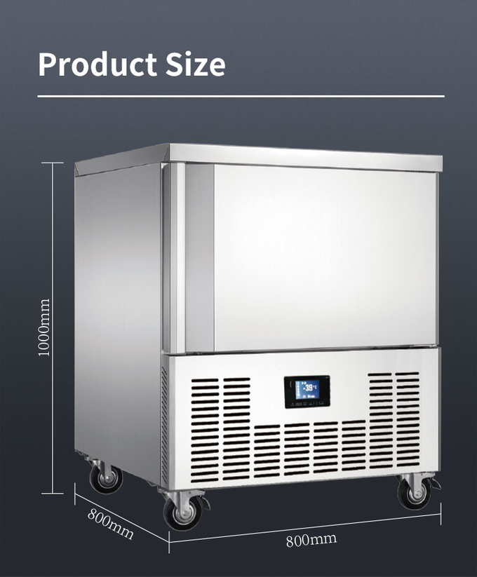 Máy làm lạnh tủ đông 100-200l Máy làm lạnh thương mại 5 10 15 khay Cấp đông nhỏ nhanh 7