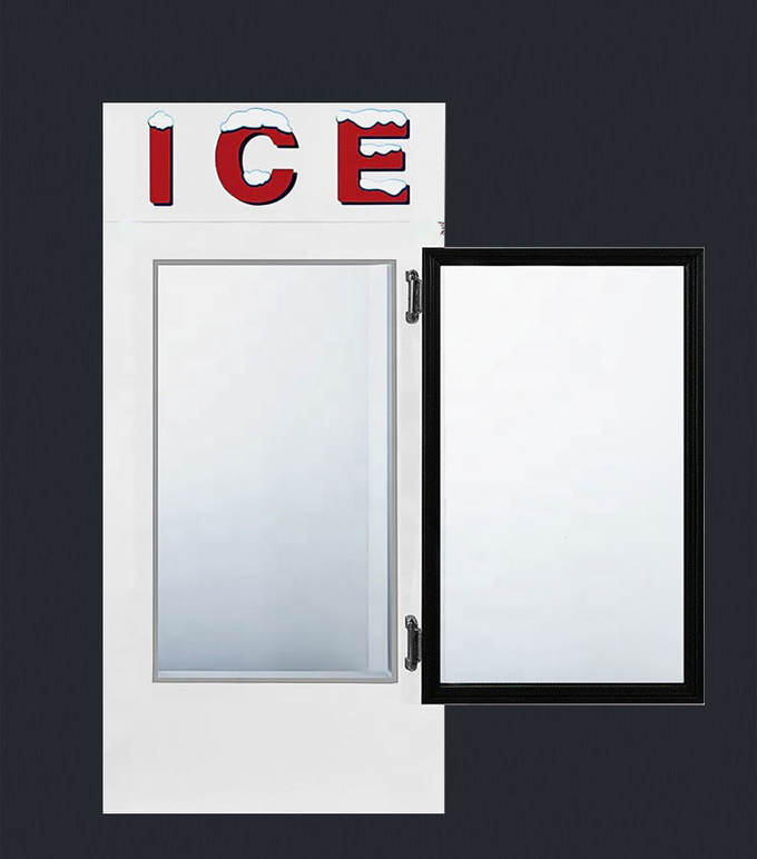 Cửa kính làm mát bằng không khí Ice Merchandiser Hộp trưng bày kem 850l bằng thép không gỉ 4
