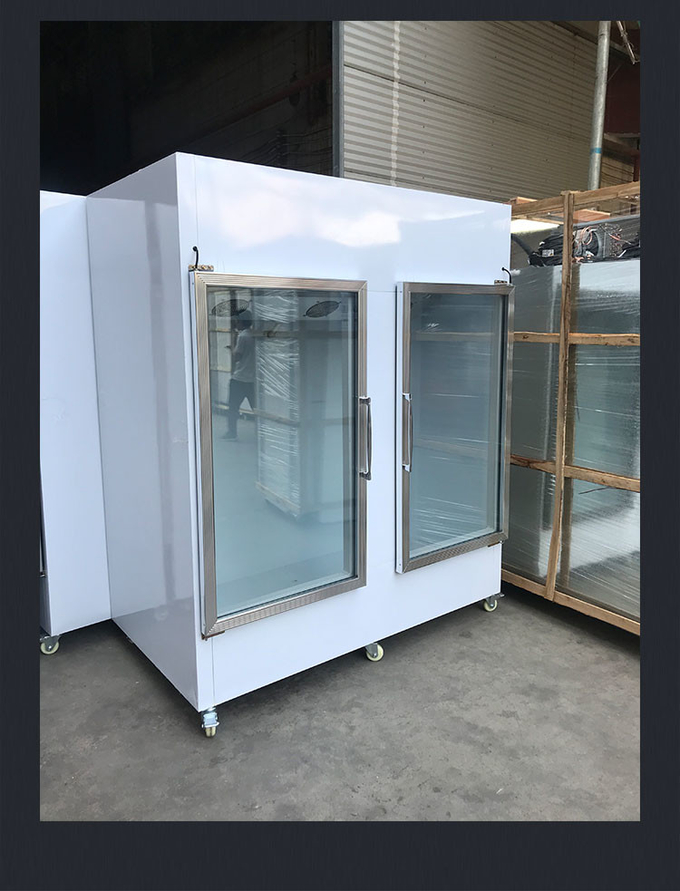 Hệ thống tường lạnh Tủ đựng đá ngoài trời Ice Merchandiser R404a 7