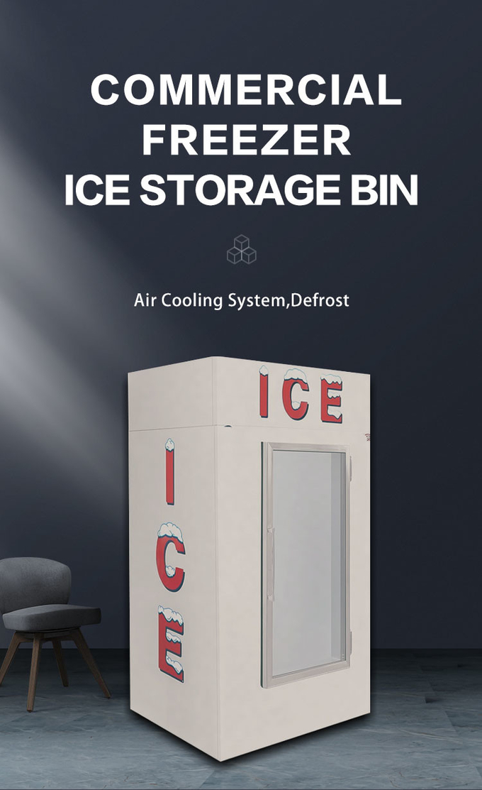 Hệ thống tường lạnh Tủ đựng đá ngoài trời Ice Merchandiser R404a 5